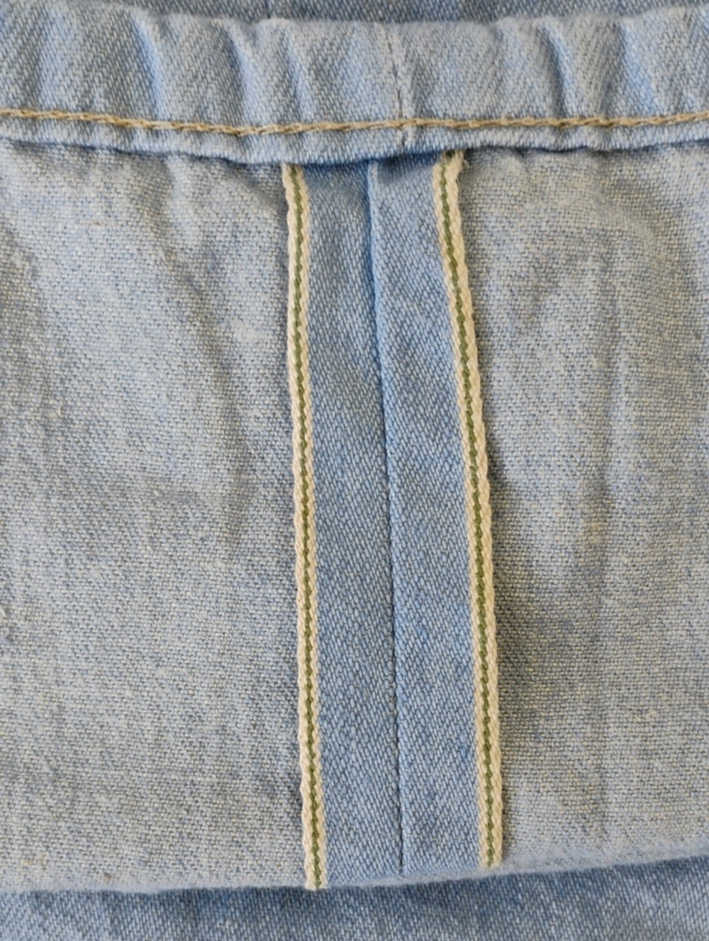 Naked & Famous Weird Guy Sky High Selvedge Pale Blue Cotton Hemp Jeans 31x35 - Picture 11 of 16